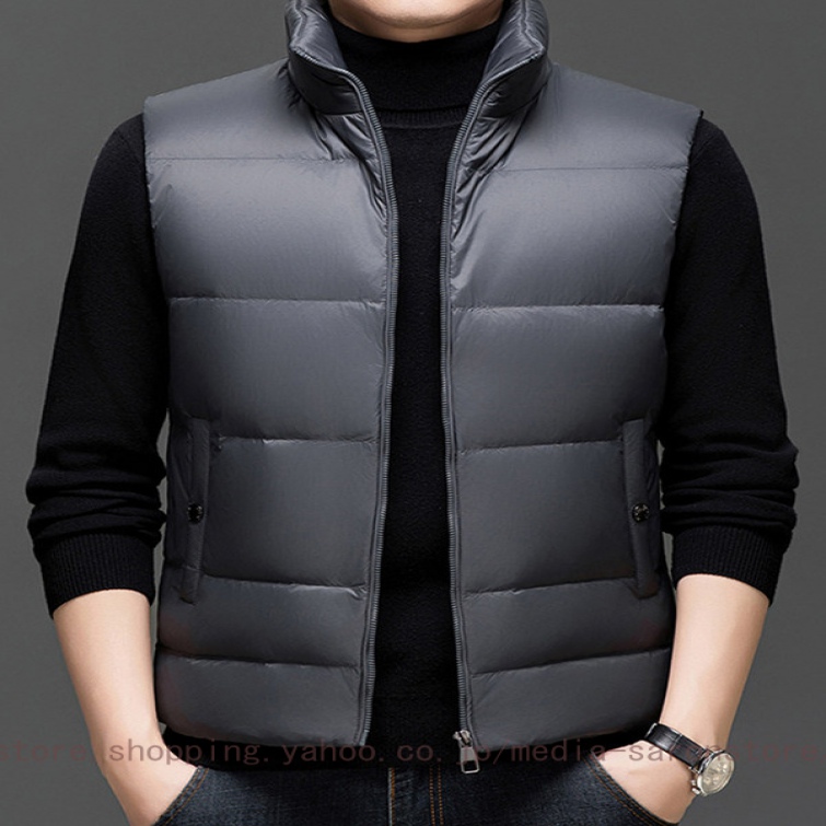 ダウンベスト ダウン90% アウター メンズ 大きいサイズ 防寒