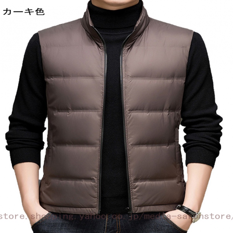 ダウンベスト ダウン90% アウター メンズ 大きいサイズ 防寒