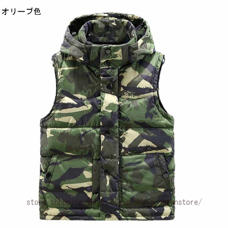 迷彩柄 ダウンベスト（サイズ（S/M/L）：M）の商品一覧 通販 - Yahoo