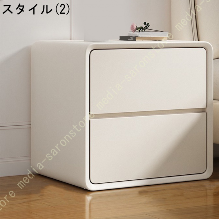 ナイトテーブル 引き出し 木製 サイドテーブル 小型チェスト ベッド周り収納 小物置台 オフィス ベッドルーム リビングルーム 寝室収納_2