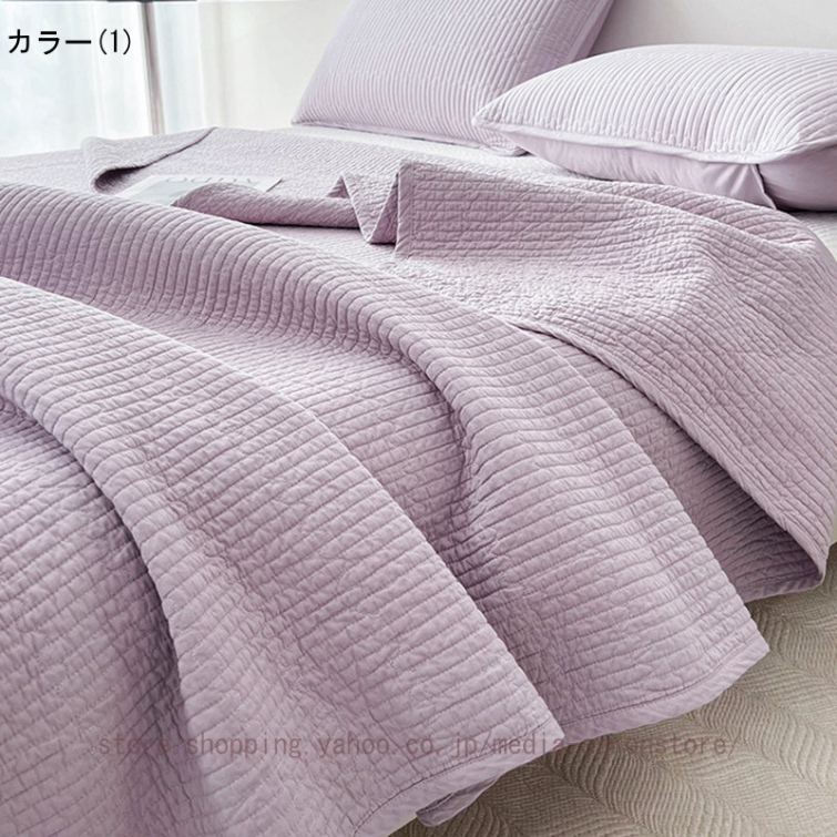 北欧風 ベッドスプレッド マルチカバー 夏用 インテリア 掛け布団 蒸れにくい 冷房対策 防ダニ 軽量 春 夏 秋用 通年寝具 新生活 模様替え 柔らかい 寝心地