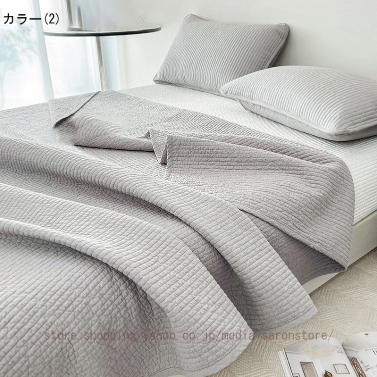 北欧風 ベッドスプレッド マルチカバー 夏用 インテリア 掛け布団 蒸れにくい 冷房対策 防ダニ 軽量 春 夏 秋用 通年寝具 新生活 模様替え 柔らかい 寝心地