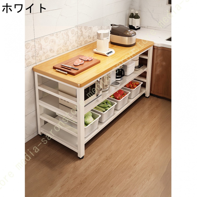 食器棚 キッチンボード レンジ台 レンジラック キッチン収納 おしゃれ 北欧 キッチンシェルフ レンジボード スチールラック ラック シェルフ スリム_2