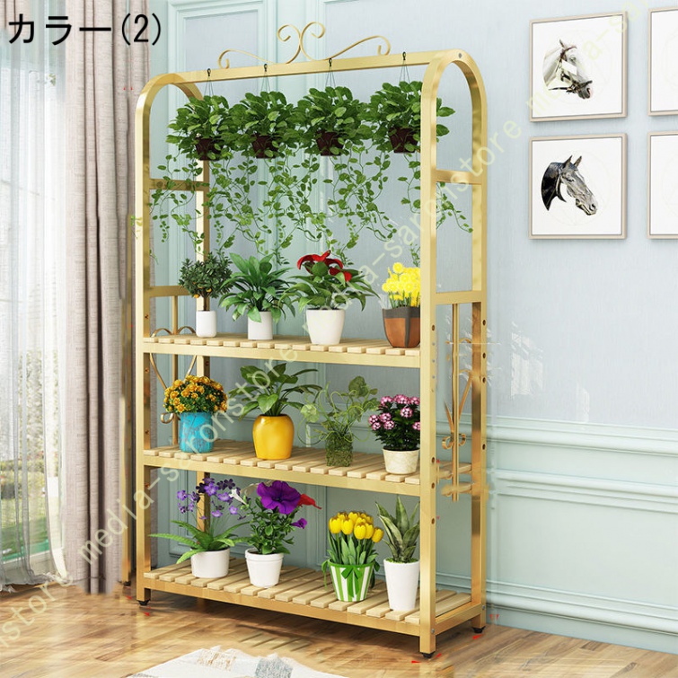 フラワースタンド 3段 収納ラック 棚 園芸 花台 鉢植え 植物棚