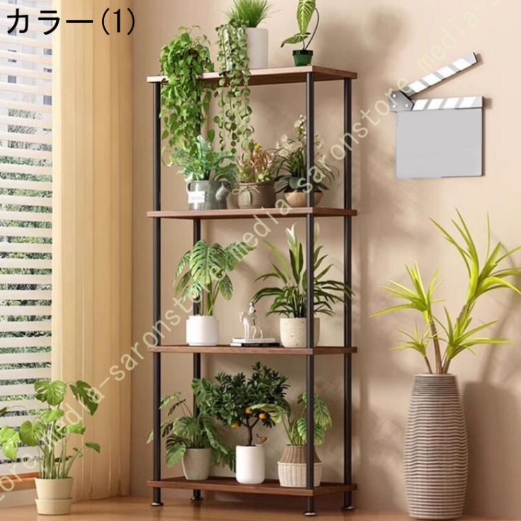 フラワースタンド 多層フラワースタンド オープンシェルフ 盆栽棚 植物棚 園芸ラック 植物の展示スタンド スリム 鉢置き台 ガーデニングラック プランター台_1