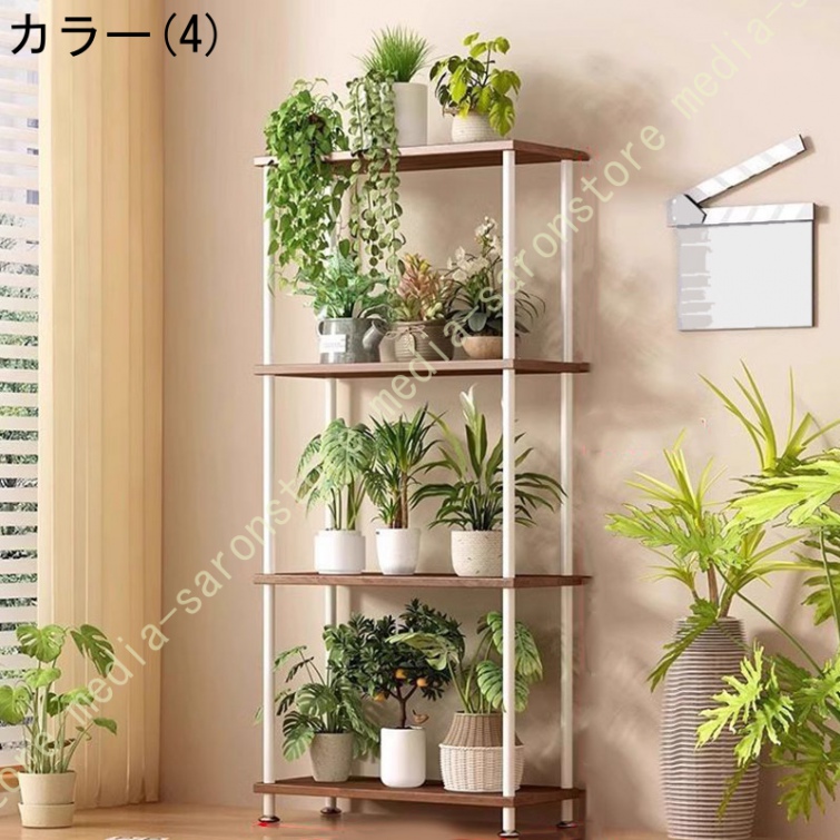 フラワースタンド 多層フラワースタンド オープンシェルフ 盆栽棚 植物棚 園芸ラック 植物の展示スタンド スリム 鉢置き台 ガーデニングラック プランター台_4