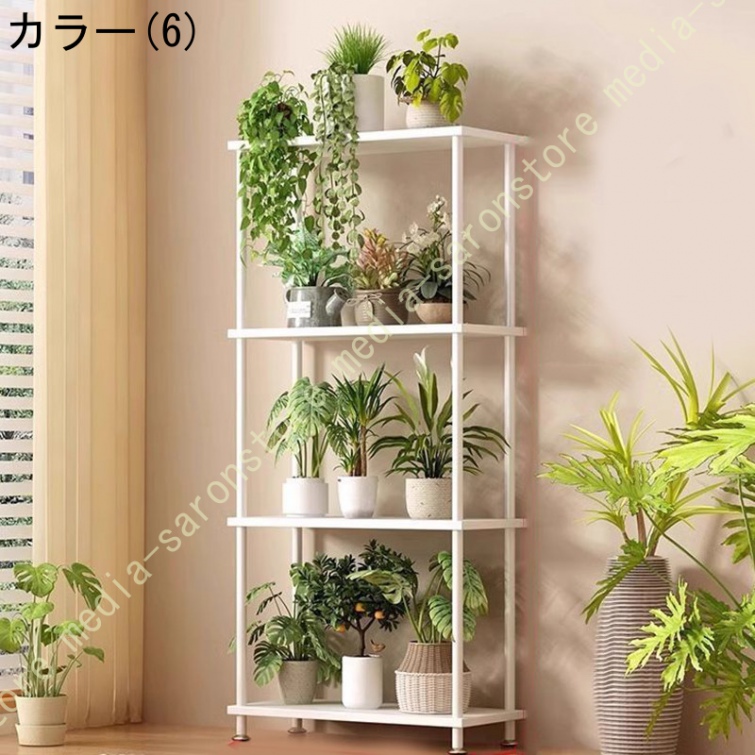 フラワースタンド 多層フラワースタンド オープンシェルフ 盆栽棚 植物棚 園芸ラック 植物の展示スタンド スリム 鉢置き台 ガーデニングラック プランター台_6