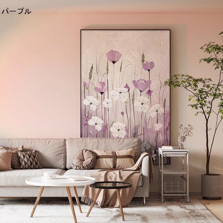 ポスター 開運 装飾画 枠付きの完成品 風景画 印刷される インテリア用 絵画風 フラワー 植物 おしゃれ 北欧 モダン 壁絵 リビングルーム 魅力 アートボード_4