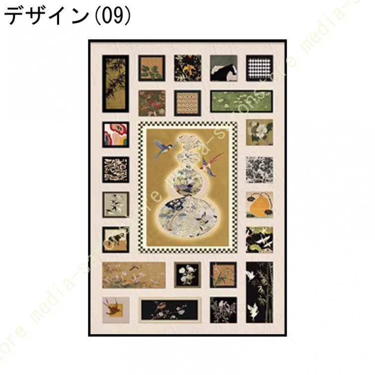 アートパネル 書法 ポスター インテリア ウォールデコレーション 壁掛け装飾品 壁画 飲食店 開店祝い 風水 金運 新年 階段 廊下 漢字 フレーム付きの完成品_6
