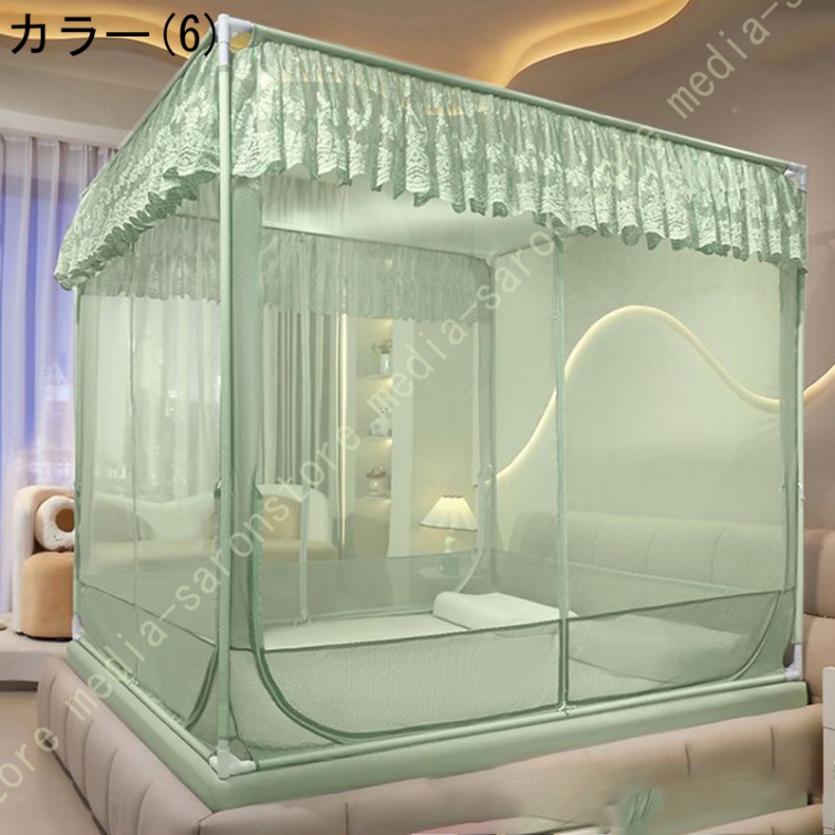 蚊帳 ステンレス管 蚊帳 かや ファミリーサイズ 蚊帳 超大型タイプ 3面ド6 蚊帳 モスキートネット 大型 密度が高い 虫除け対策 蚊帳テント式 通気