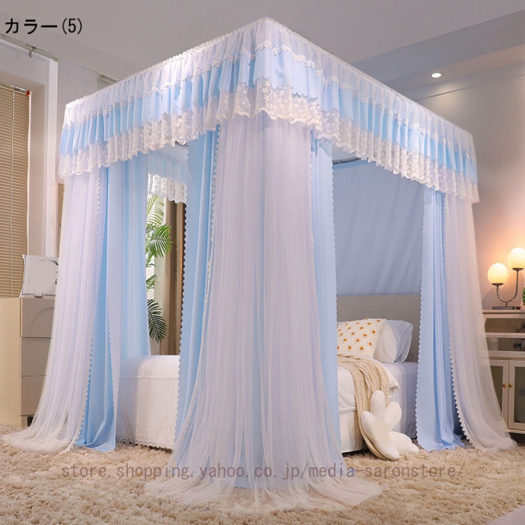 【人気商品】キャノピーテント 蚊帳 天蓋カーテン ベッドカーテン ベッド カーテ 蚊帳 モスキートネット 天蓋カーテン ベッド用キャノピー 防蚊 昆虫