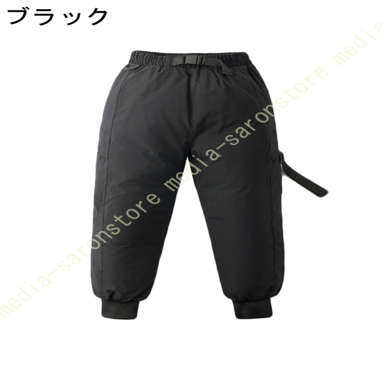 スノー パンツ ダウン キッズ ジュニア 雪用 冬用 撥水 防寒 ダウンズボン 羽毛 フェザー スキー 雪山 あったか 暖か ロングパンツ ズボン 学生_1