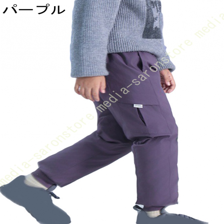 スノー パンツ ダウン キッズ ジュニア 雪用 冬用 撥水 防寒 ダウンズボン 羽毛 フェザー スキー 雪山 あったか 暖か ロングパンツ ズボン 学生_4