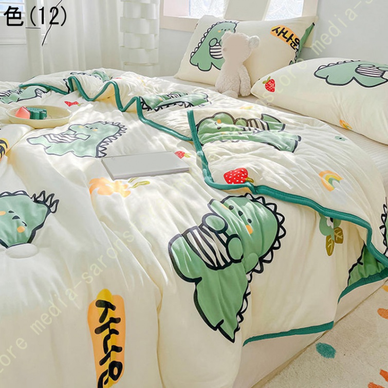 肌掛け布団 夏ふとん 掛け布団 夏用 シングル セミダブル 洗える 夏掛けふとん 布団 肌布団 無地 シンプル 水洗い綿 柔らかな肌触り 軽量 冷房対策 防ダニ_9