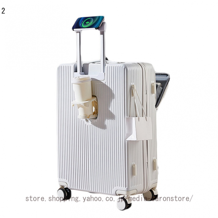 スーツケース 拡張機能付 ストッパー付き キャリーケース USBポート