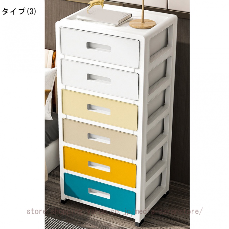 チェスト タンス 収納チェスト キャスター付き 収納ボックス 引き出し付き 収納ケース 収納棚 クローゼット PP製 多機能 おしゃれ 衣類収納 リビング 部屋_3