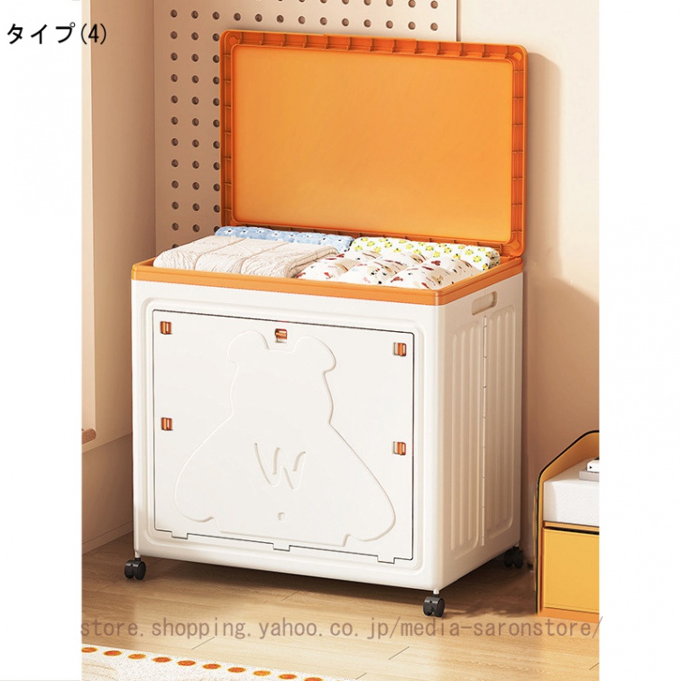 収納ボックス 収納ケース 折りたたみ 蓋付き 衣類 布団 小物 大容量 キャスター付き ボックス 大型 積み重ね 組立簡単 多機能 家庭用 組み立て簡単 多用途_4