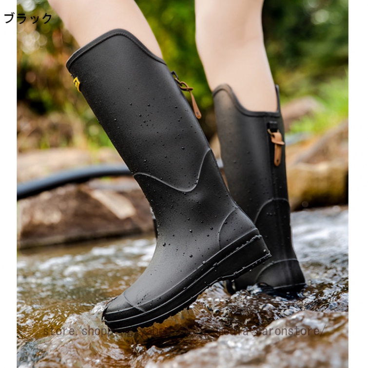 レディース 防滑 防寒 長靴 完全防水 スノーブーツ レインブーツ