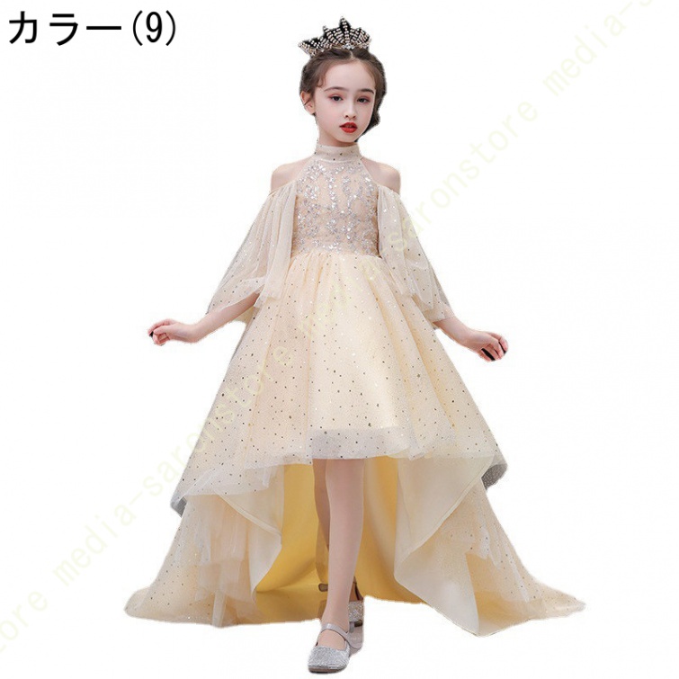 チュールドレス カジュアル 女の子 ガールズ 蝶々結び付き 春秋 ラウンドネック 子供 スウィート スパンコール 清新感 子供用 ロングドレス おしゃれ 元気 |  | 09
