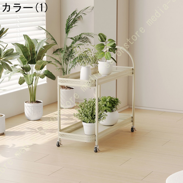 園芸ラック 植物棚 フラワーラック 植木鉢 多肉植物 キャスター付き