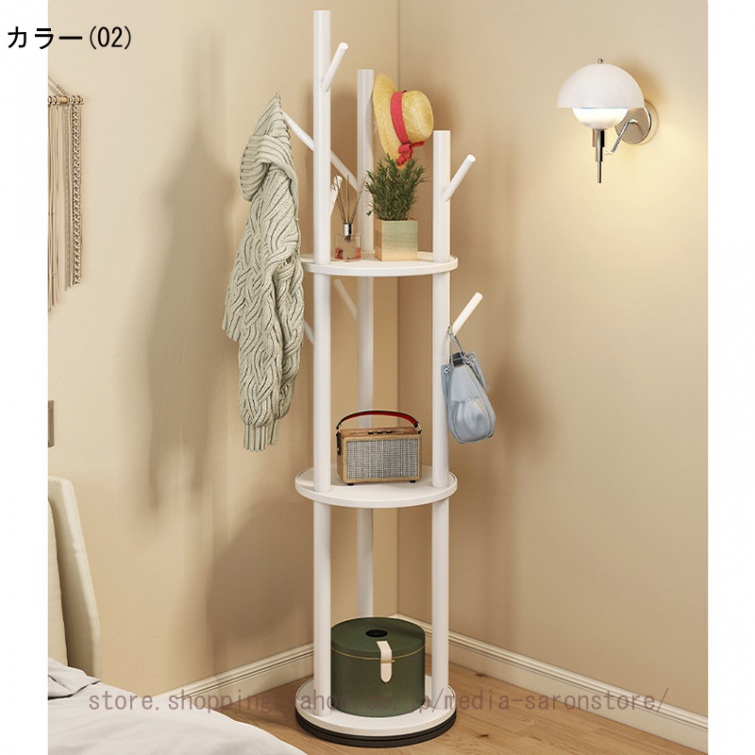コーナー コート掛け 頑丈 木製 バッグ 帽子 省スペース 玄関 洋服掛け