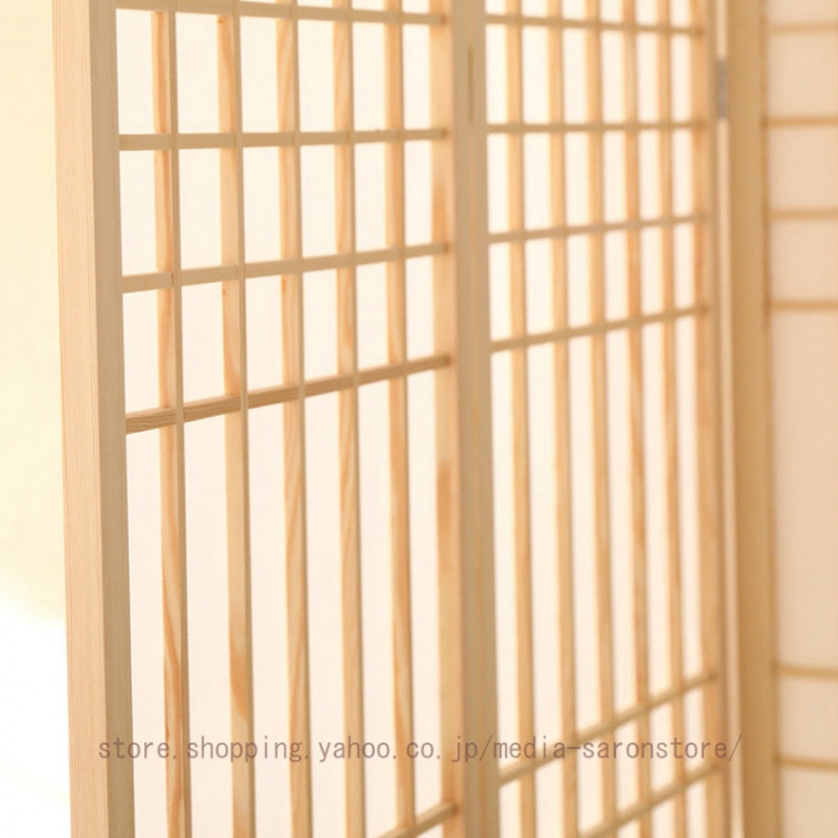 目隠し 衝立 部屋 仕切り 間仕切り 天然木 木製 折り畳み 風通し 3/4連