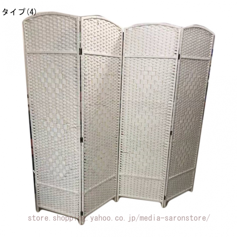 パーティション ブラウン 高さ150/170/180cm 4連衝立 間仕切り おしゃれ アンティーク調 レトロ アンティーク ヴィンテージ 目隠し 紙織り テレワーク_4
