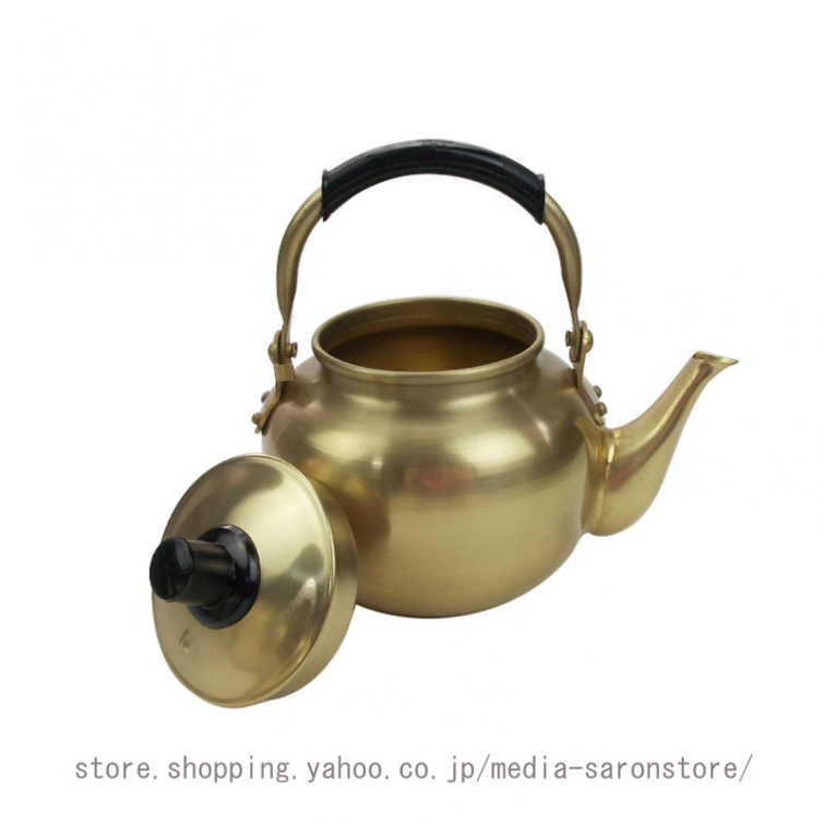 昔ながらのやかん 湯沸し アルミ レトロ 昔ながら 金色 ゴールド