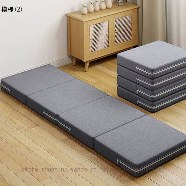 多機能 折りたたみマットレス 一人用 寝心地最高 厚め コンパクト収納 オフィス昼寝 邪魔にならない 省スペース 軽量 リビング 折りたたみ可能 床パッド 休憩_2