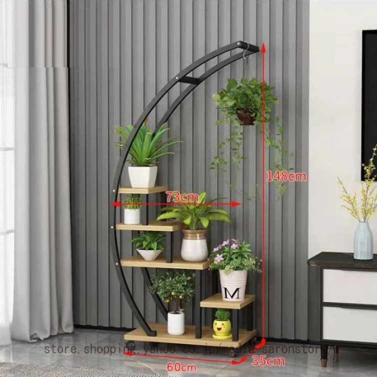 フラワースタンド 屋外アイアン 花台 6段 おしゃれ キャスター付き 鉢