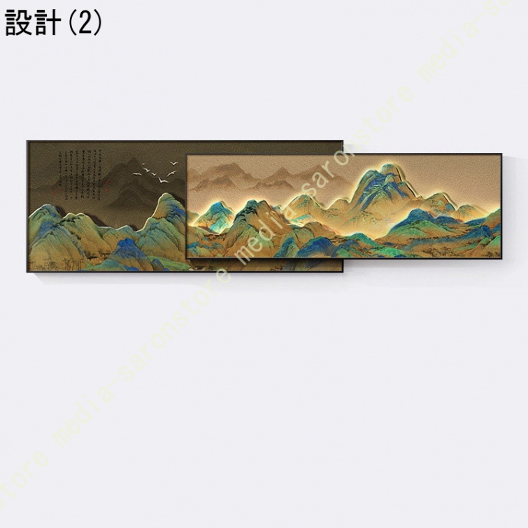 アートパネル 2枚 アートボード ポスター インテリア 現代 モダン フレーム 額付き 風景画 抽象画 プレゼント ギフト 玄関 アートポスター 壁画 壁掛け 壁飾り_2