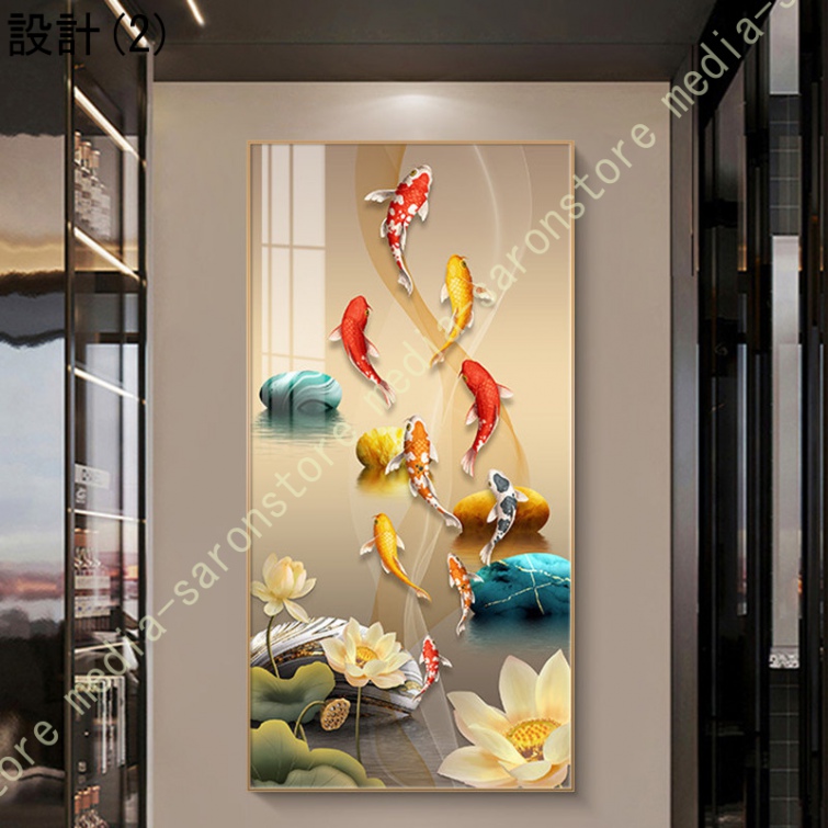 玄関 アートパネル 飾り絵 風水 開運絵画 おしゃれ 風景画 ゴールド