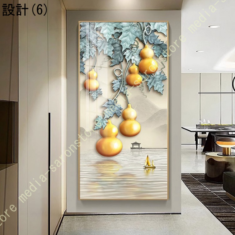 玄関 アートパネル 飾り絵 風水 開運絵画 おしゃれ 風景画 ゴールド