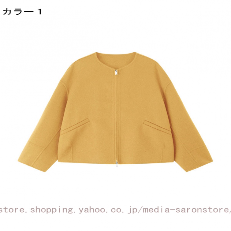 チェスター コート 上品 ミドル 丈 美 シルエット 無地 アウター レディース 秋 冬 暖かい 防風 アウター ウールコート 大きいサイズ ゆったり きれいめの画像