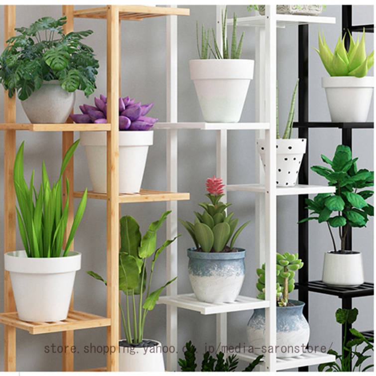 フラワーシェルフ 植物ホルダー ディスプレイラック フラワースタンド