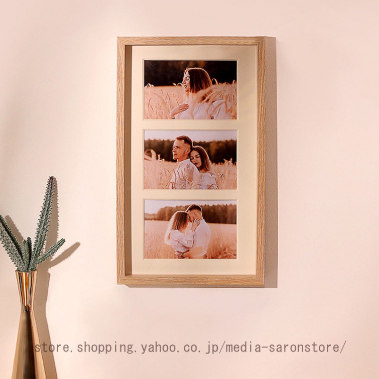 フォトフレーム 2L 3枚 4サイズに対応 2L判 ダブルフレーム 2面 複数枚