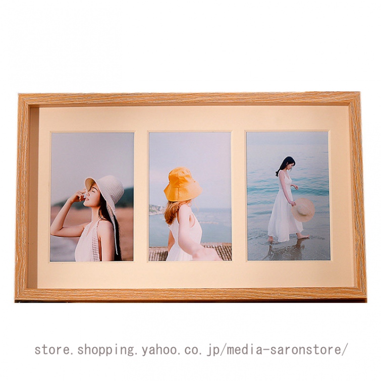 フォトフレーム 2L 3枚 4サイズに対応 2L判 ダブルフレーム 2面 複数枚