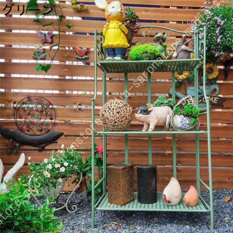 花台 アンティーク 屋外 おしゃれ アイアン フラワースタンド 3段 植木鉢スタンド プランタースタンド 鉢置き 盆栽スタンド シンプル プランター台 屋内 庭