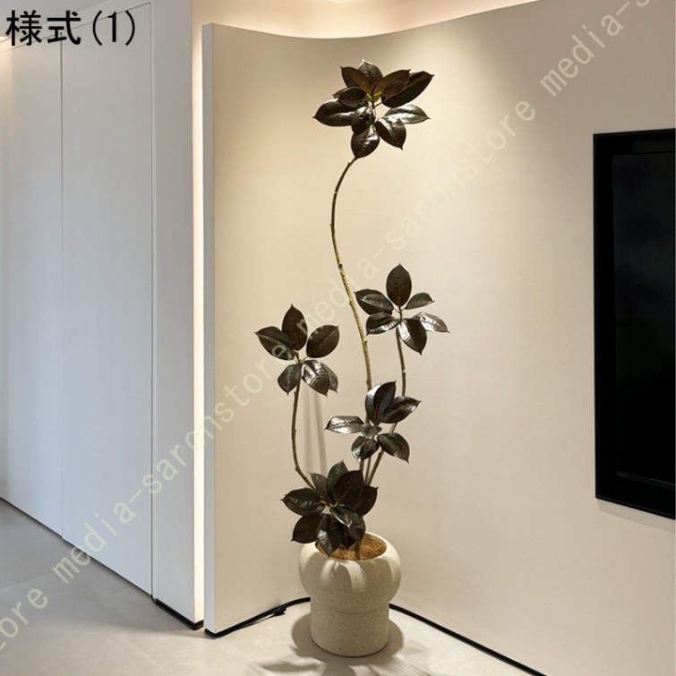 フェイクグリーン インテリア グリーン 人工観葉植物 大型 鉢植え 造花 おしゃれ かわいい オフィス プレゼント フェイク植物 室内 屋外 玄関 リビング_1