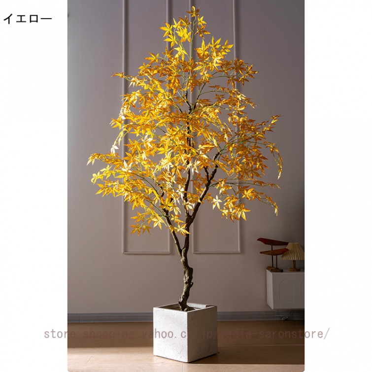 北欧風INSスタイル フェイクグリーン 大型観葉植物 人工樹木 人工造花 ブラックポット付き インテリア雑貨 本物そっくり リアル 繊細な質感 インテリアの画像