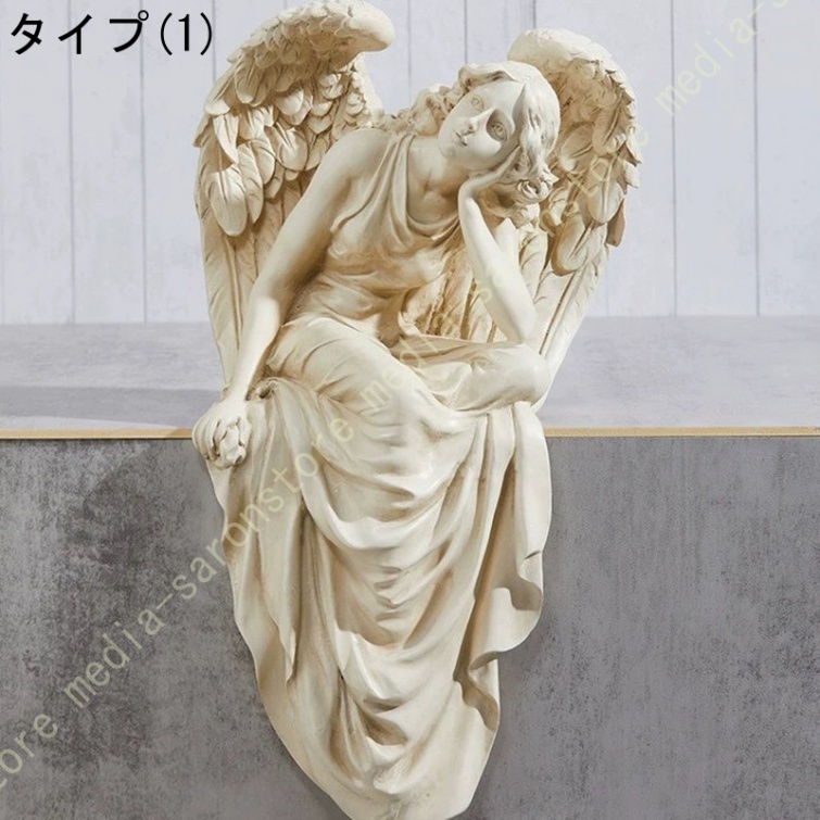 天使の置物 妖精 置物 人形の彫刻 大型 エンジェル ガーデンウィングス