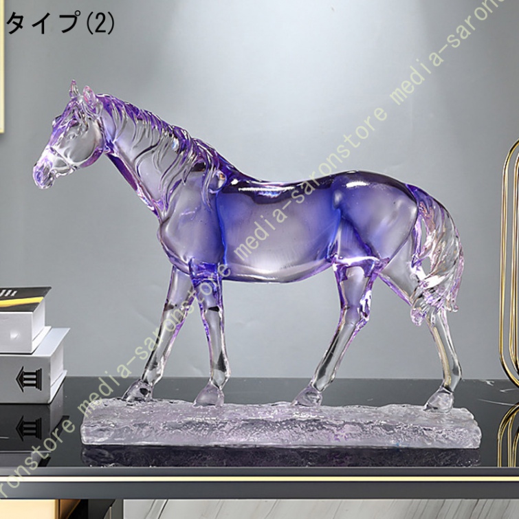 エレガント装飾・卓上オーナメント 馬の形 置物 馬彫刻オブジェ