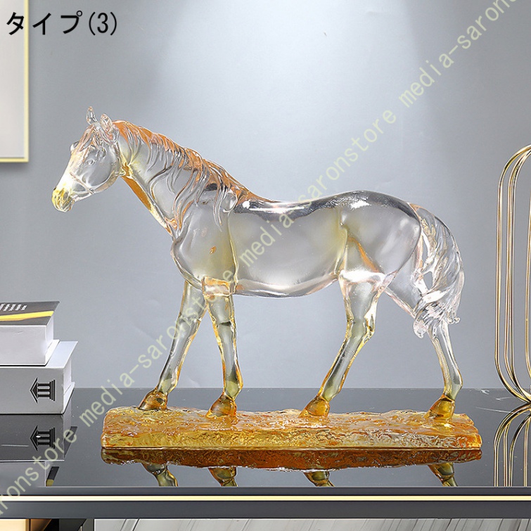 エレガント装飾・卓上オーナメント 馬の形 置物 馬彫刻オブジェ