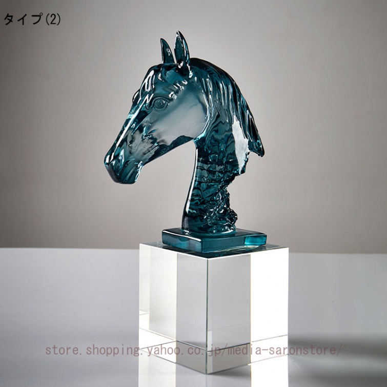 ガラス製馬の彫刻 高さ23cm ムラノガラス製彫刻 - HORSES - Zanetti