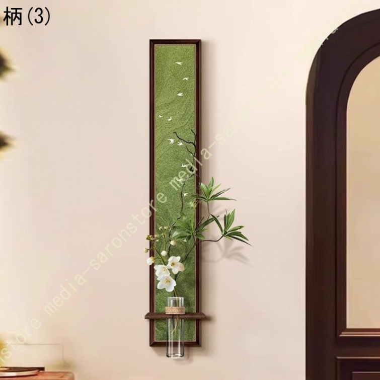 ウォールパネル 壁掛け 3層砂岩アート 軽量 人工植物と透明花瓶付き シンプル 侘寂風 エントランス 廊下 住宅向け 洗練された雰囲気 壁面装飾 模様替え_3