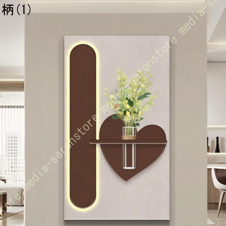 無地 壁掛け ウォールアート インテリア 北欧風 砂岩の絵 透明花瓶付き オフィス カフェ ソファ背景 リビング ルーム飾り 店舗ディスプレイ 多機能 簡単DIY_1