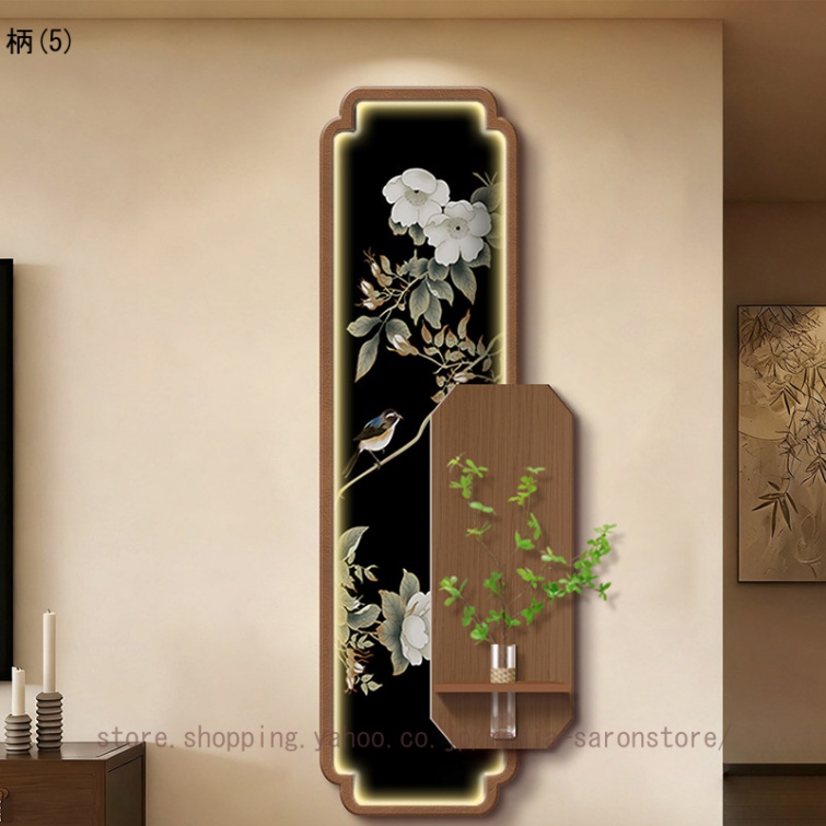 ウォールアート 壁掛け 中古風 芸術的 絵画 侘び寂び風 インテリア 飾り棚 アートパネル DIY取付可 壁面収納 玄関 エントランス アートワークの画像