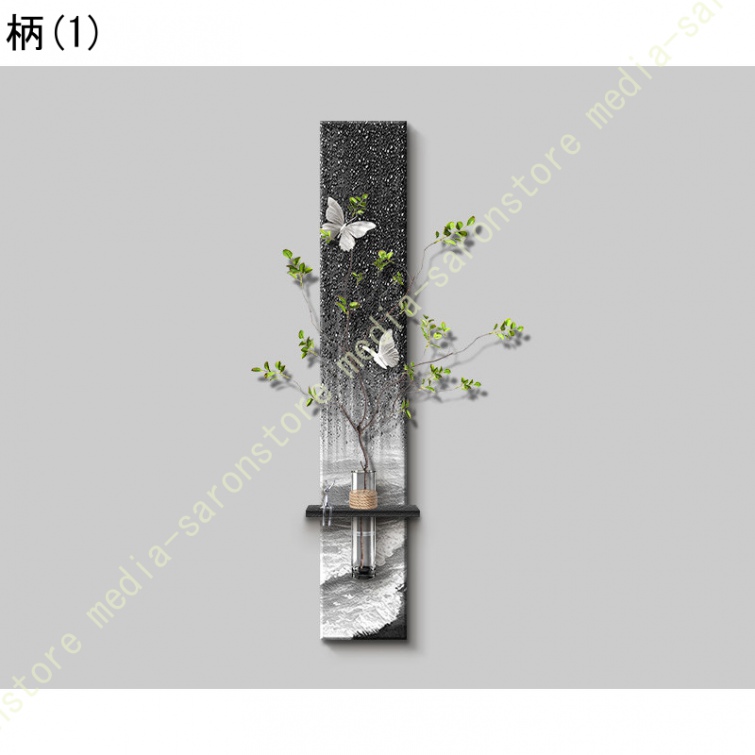 ウォールシェルフ 縦型 ウォールパネル DIY取付可能 壁掛けアート 掛け画 客室 カフェ リビング オフィス装飾に最適 コーナーシェルフ オープンラックの画像