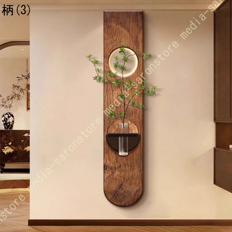 あひる/香港製手彫り木製楕円形壁飾り インテリア/ビンテージ品 オープンシェルフ ウォールアート 壁掛け 多機能 飾り棚付き 侘寂風