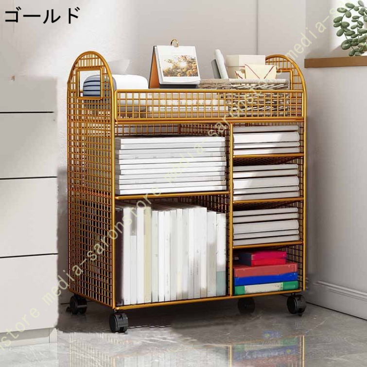 オープンシェルフ（色：ゴールド系）｜ラック、シェルフ、本棚｜家具
